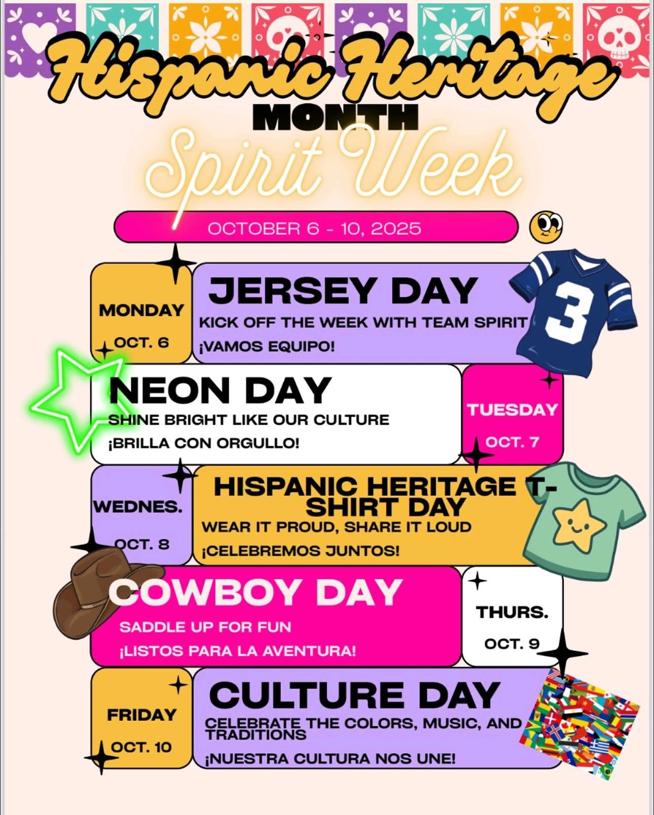  Hispanic Heritage Spirit Week 